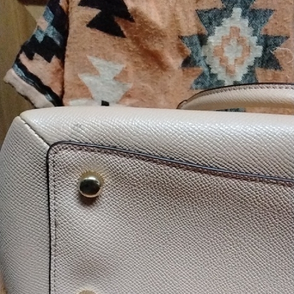 Coach Beige "Sage" Leather Carry All Satchel - Picture 14 of 14